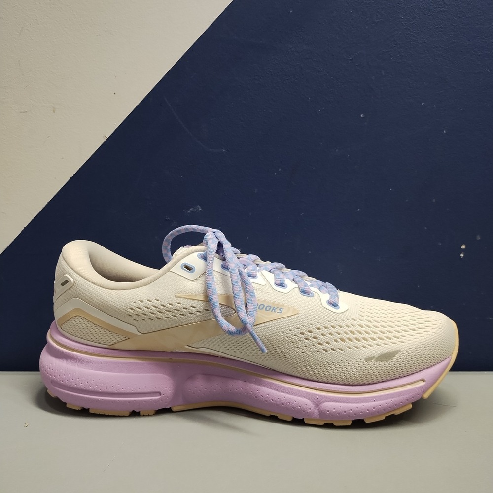 Brooks Women's Athletic Shoes in Cream and Purple - Picture 10 of 13